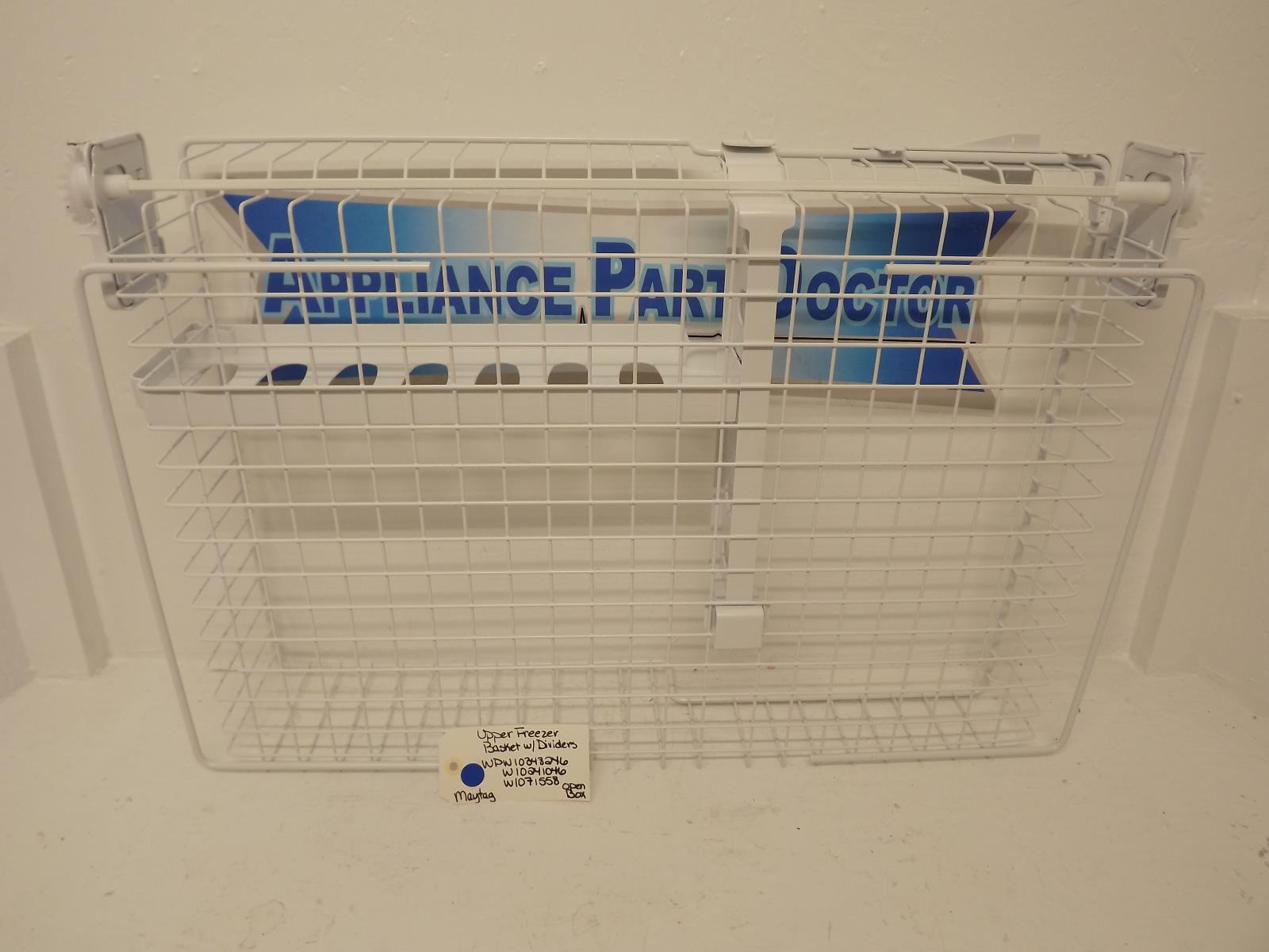 Maytag Refrigerator WPW10348246 W10241046 W10171558 Upper Freezer Basket OB Maytag Refrigerator WPW10348246 W10241046 W10171558 Upper Freezer Basket OB